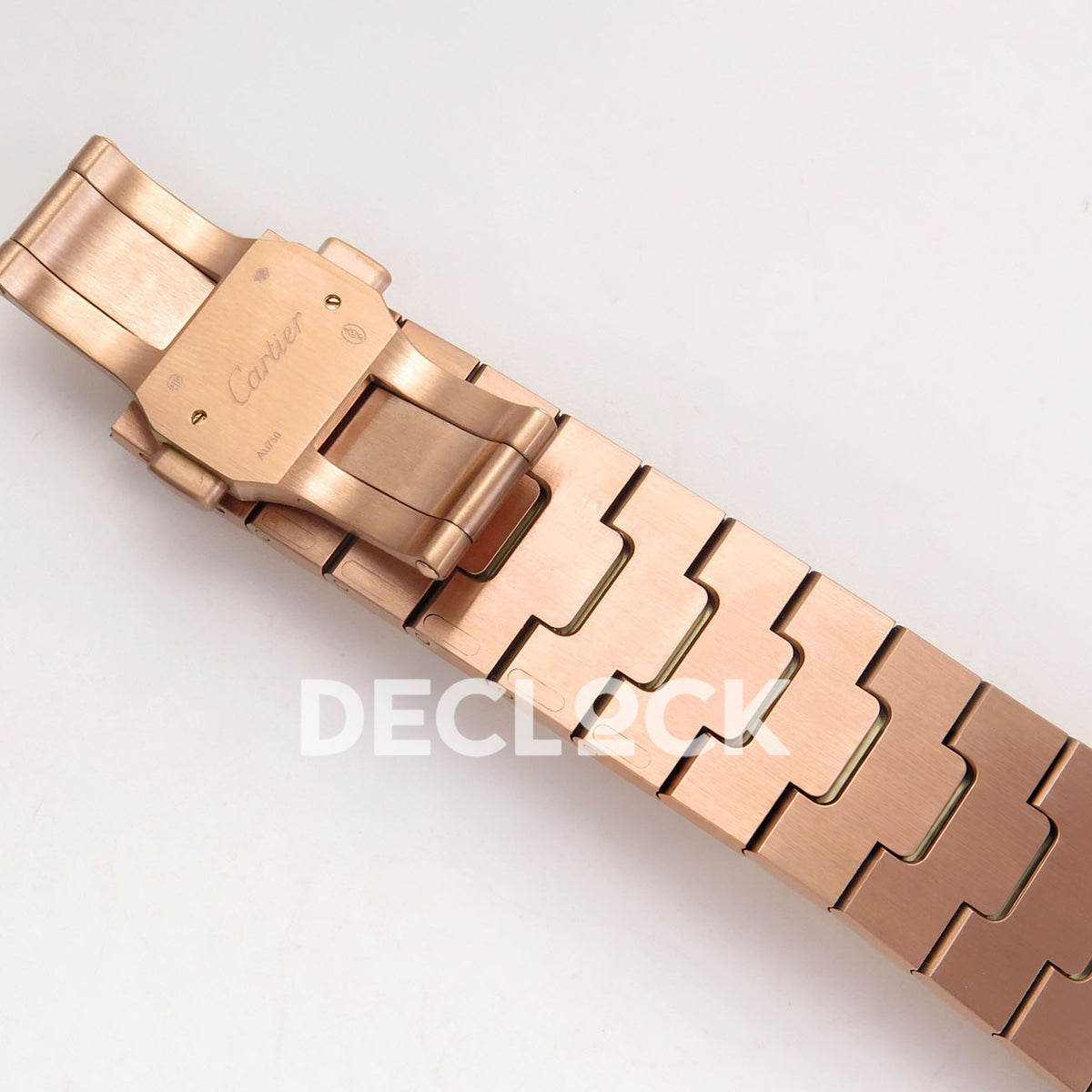 Cartier Santos Skeleton Large Skeleton Dial, Rose Gold Bracelet, 39.8MM RICH replica - product view 17