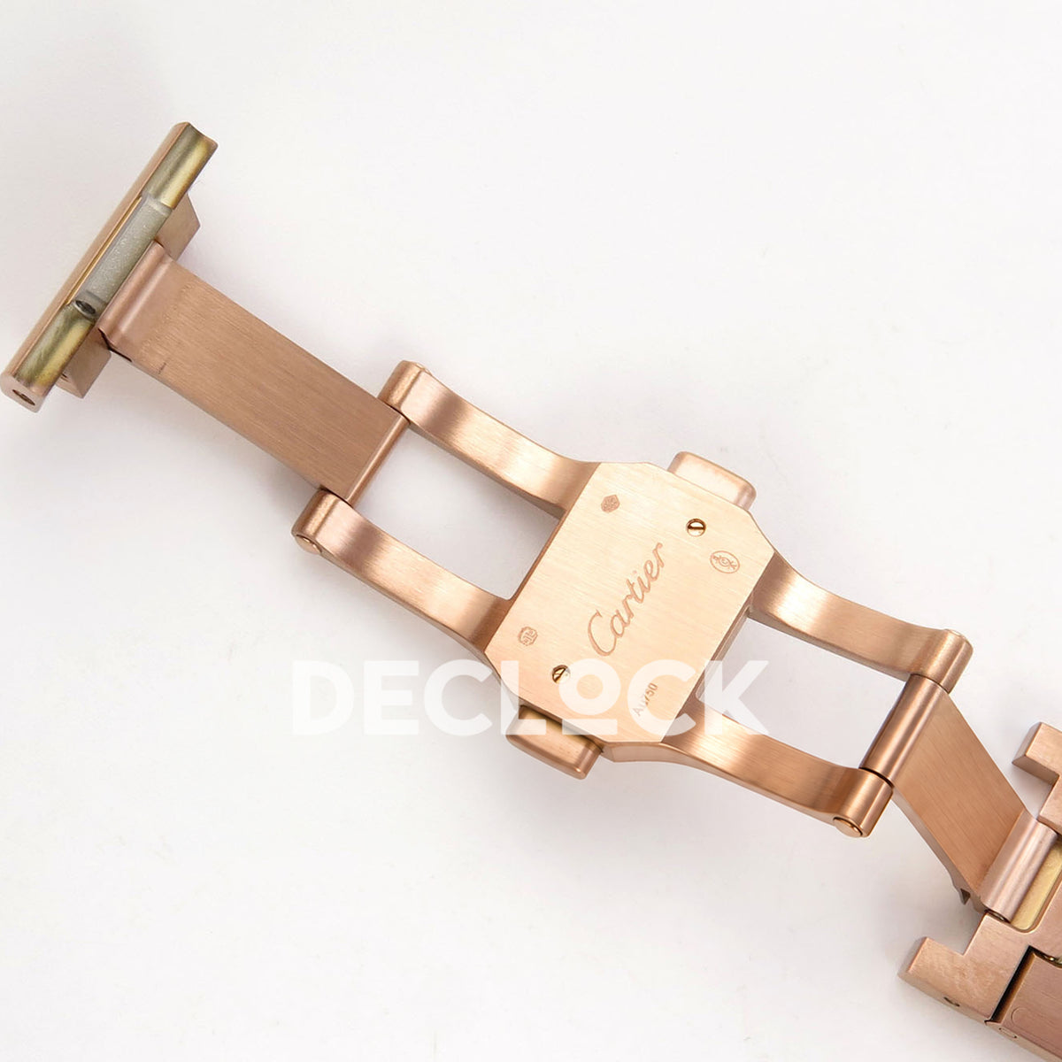Cartier Santos Skeleton Large Skeleton Dial, Rose Gold Bracelet, 39.8MM RICH replica - product view 19