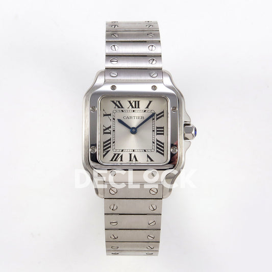 Cartier Santos Small Silver Dial, Steel Bracelet, 27MM 8848F replica - product view 01