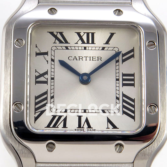 Cartier Santos Small Silver Dial, Steel Bracelet, 27MM 8848F replica - product view 02