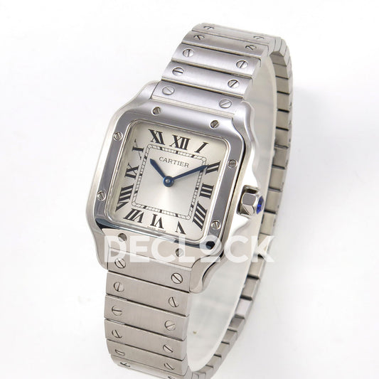 Cartier Santos Small Silver Dial, Steel Bracelet, 27MM 8848F replica - product view 03