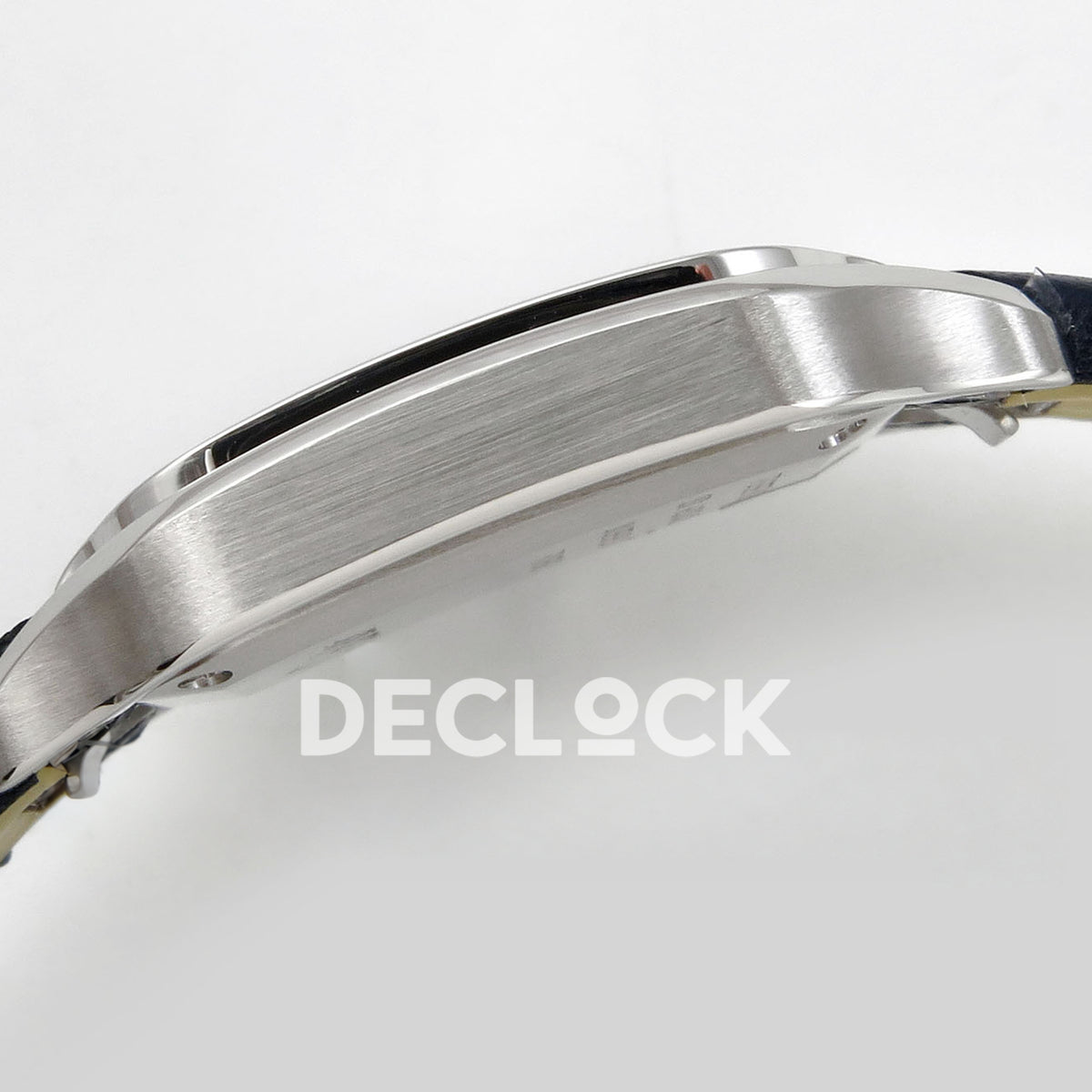 Cartier Santos Small Silver Dial, Blue Leather, 27MM DRF replica - product view 09