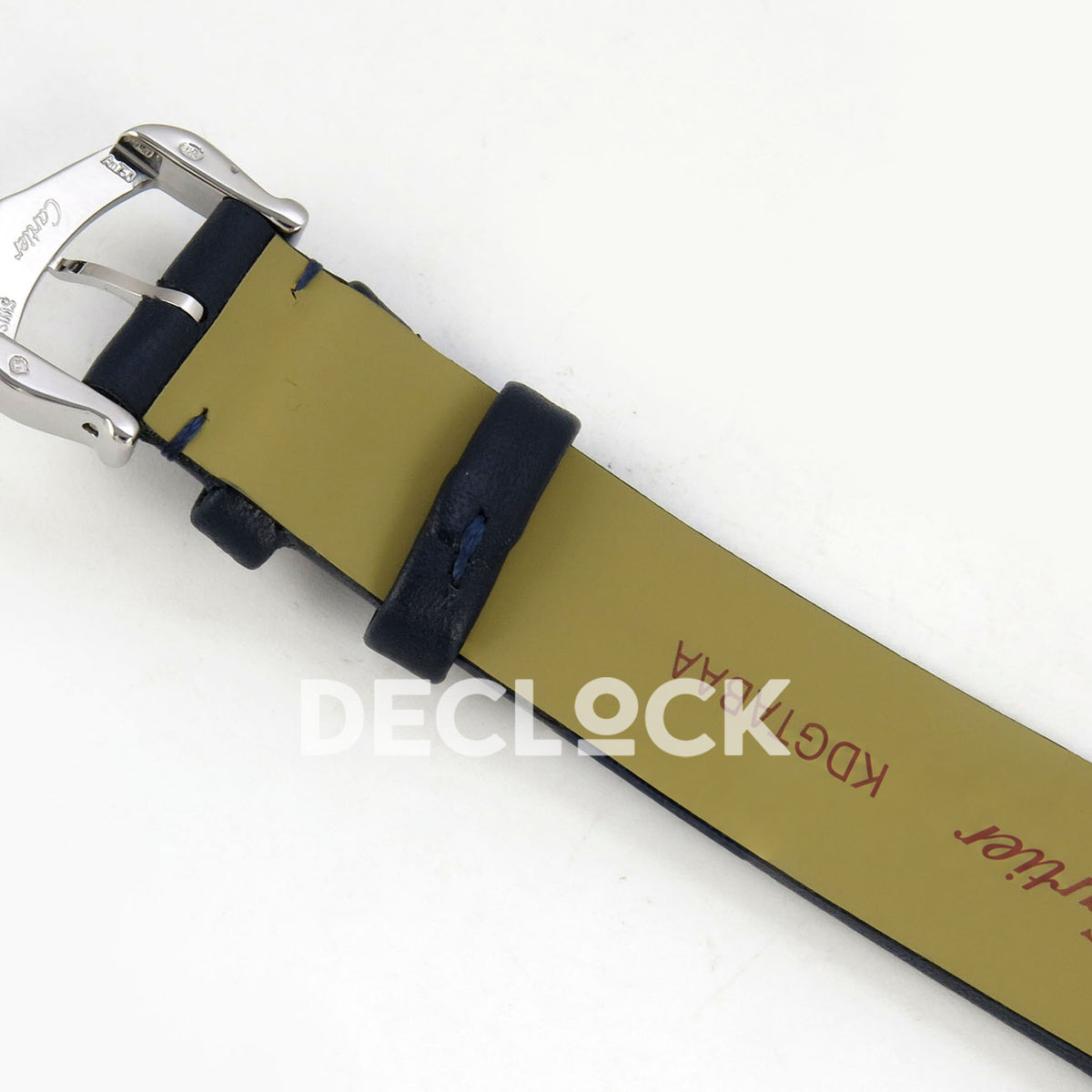 Cartier Santos Small Silver Dial, Blue Leather, 27MM DRF replica - product view 13