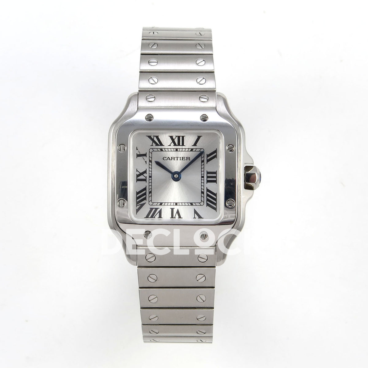 Cartier Santos Small Silver Dial, Steel Bracelet, 27MM DRF replica - product view 01