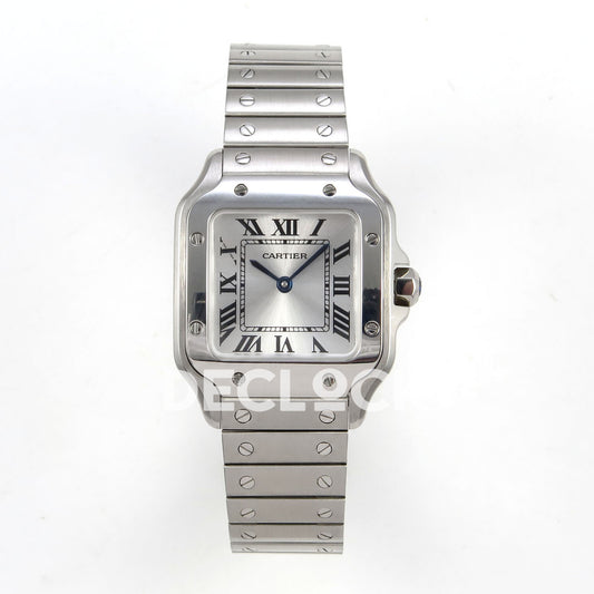 Cartier Santos Small Silver Dial, Steel Bracelet, 27MM DRF replica - product view 01