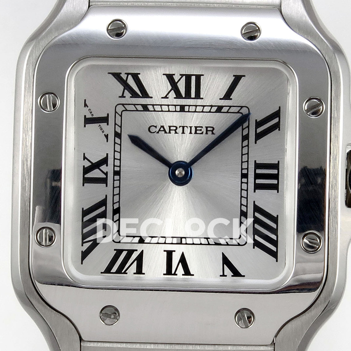Cartier Santos Small Silver Dial, Steel Bracelet, 27MM DRF replica - product view 02