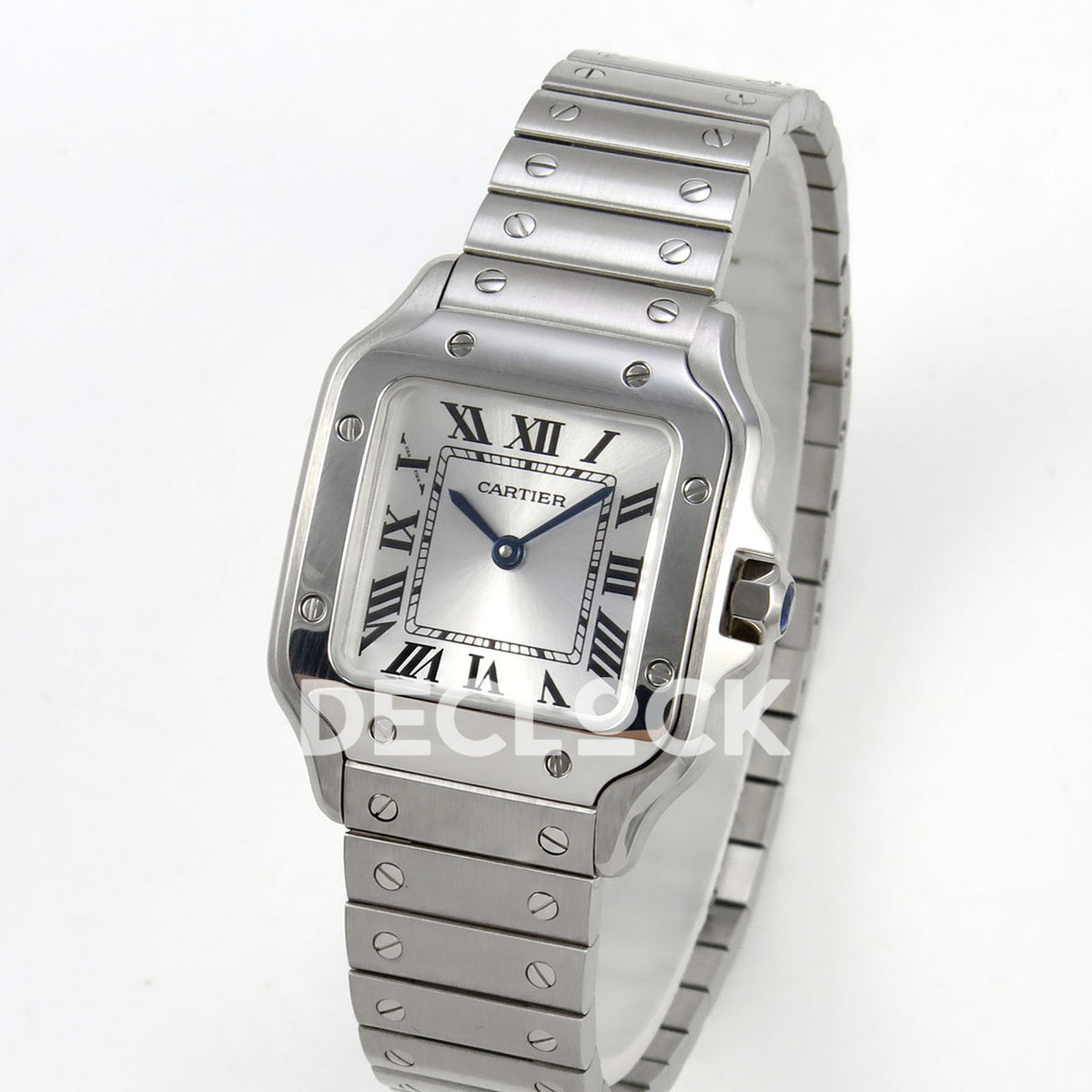 Cartier Santos Small Silver Dial, Steel Bracelet, 27MM DRF replica - product view 03