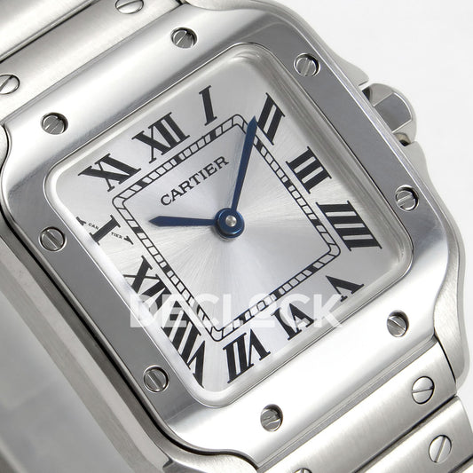 Cartier Santos Small Silver Dial, Steel Bracelet, 27MM DRF replica - product view 04
