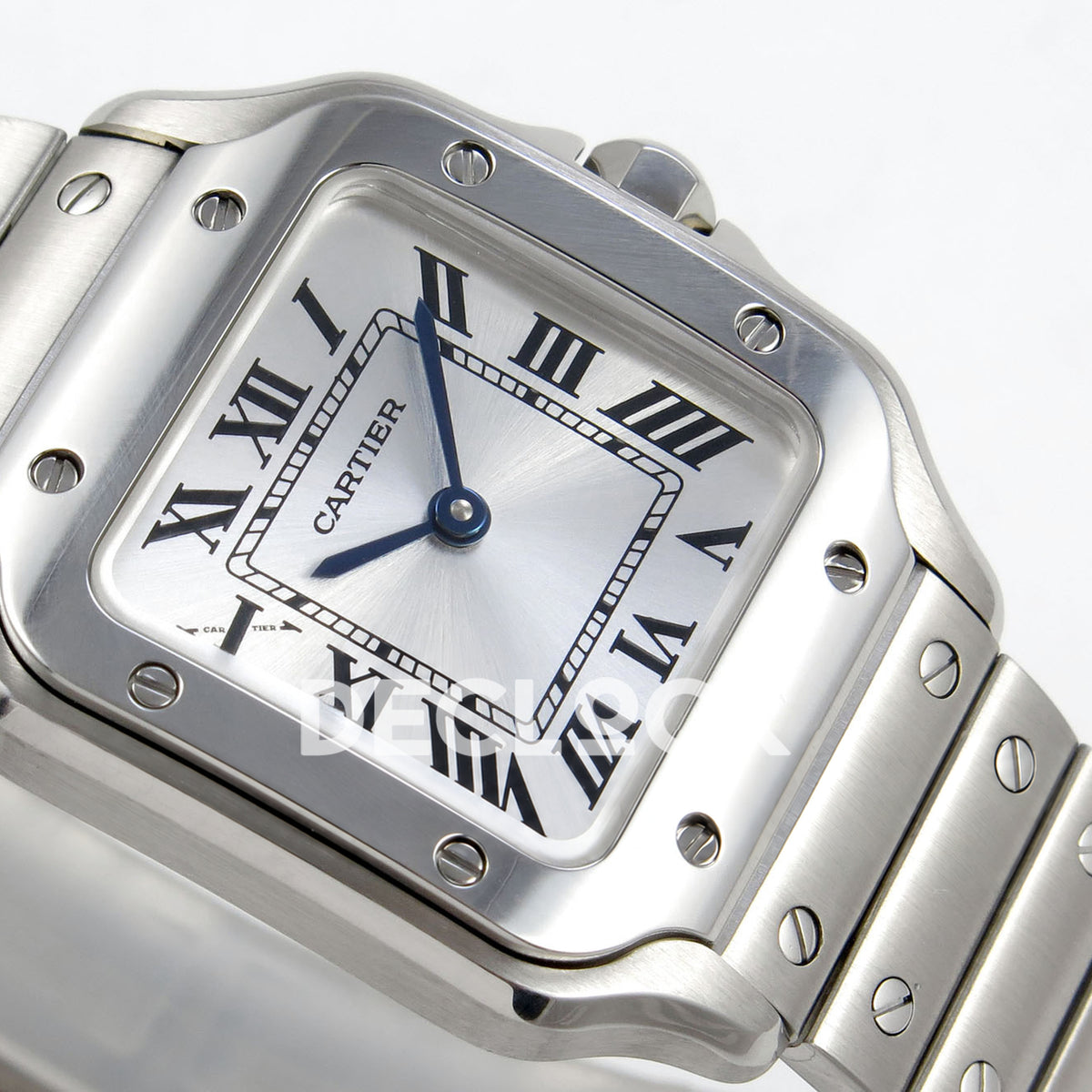 Cartier Santos Small Silver Dial, Steel Bracelet, 27MM DRF replica - product view 06
