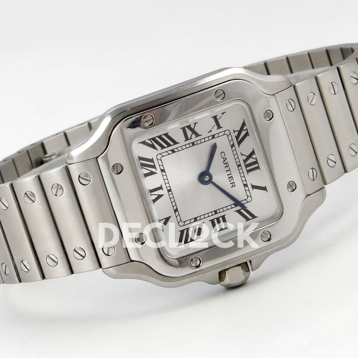 Cartier Santos Small Silver Dial, Steel Bracelet, 27MM DRF replica - product view 07