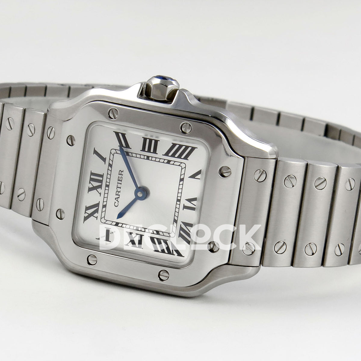 Cartier Santos Small Silver Dial, Steel Bracelet, 27MM DRF replica - product view 08