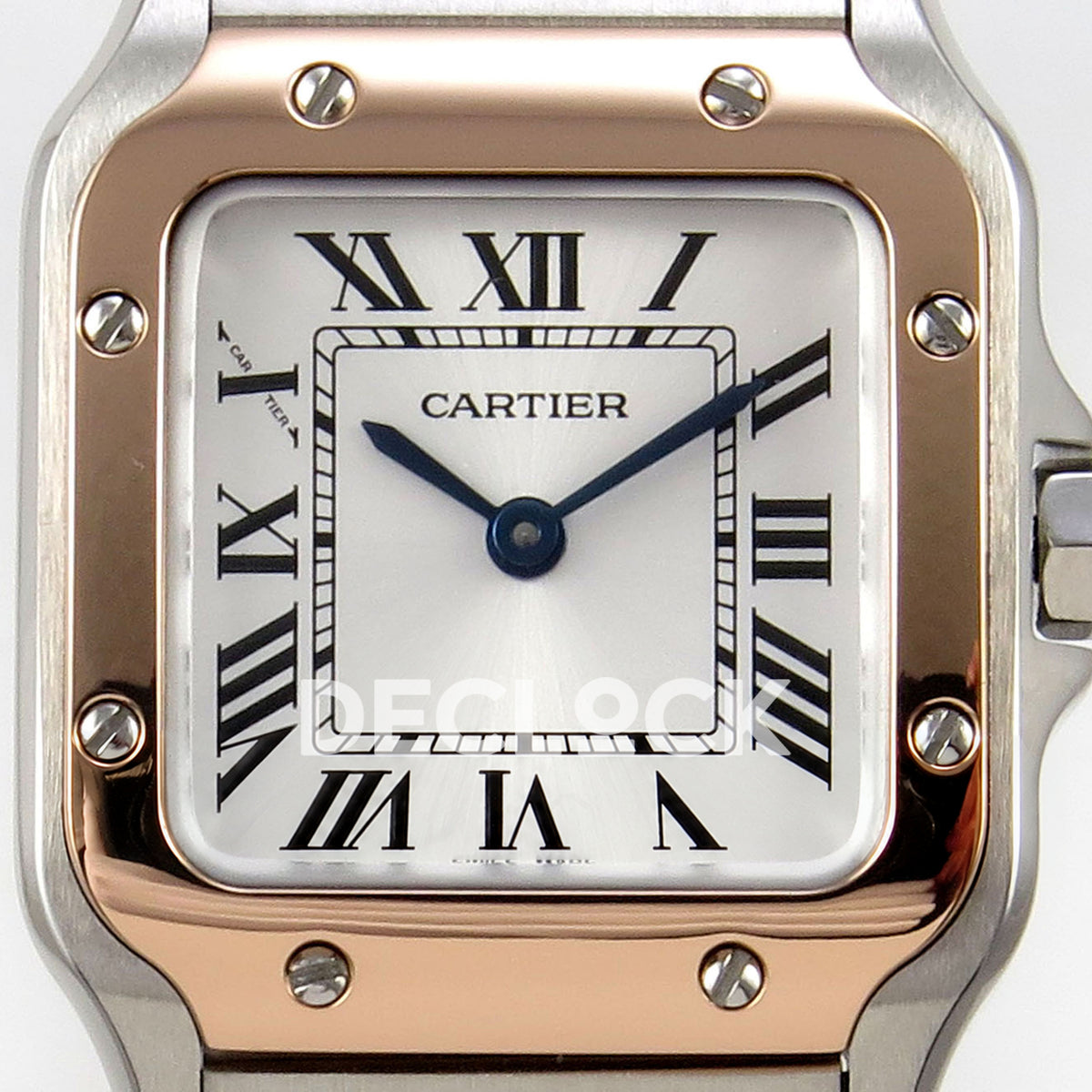 Cartier Santos Small Silver Dial, Steel/Rose Gold Bracelet, 27MM BLF replica - product view 02