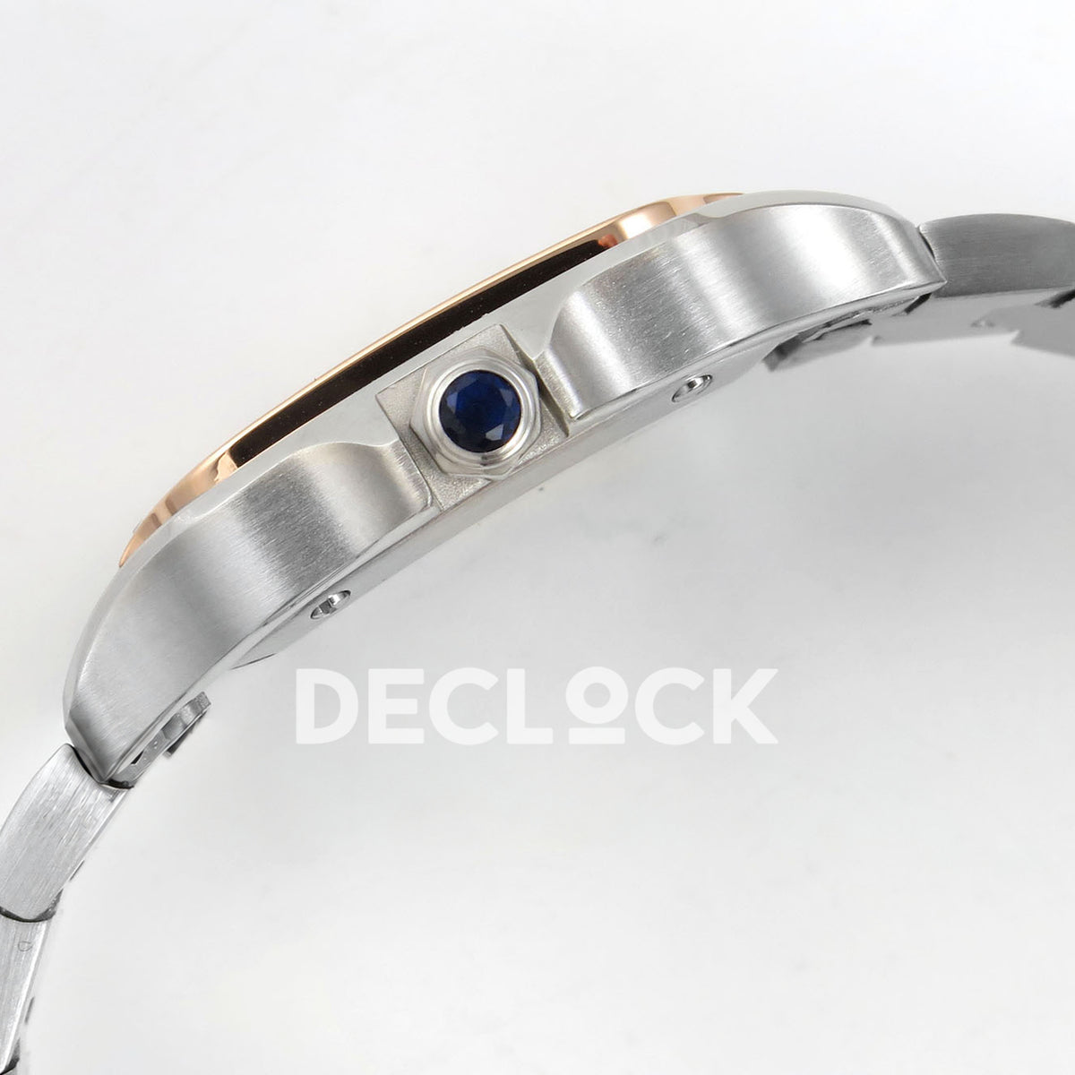 Cartier Santos Small Silver Dial, Steel/Rose Gold Bracelet, 27MM BLF replica - product view 10