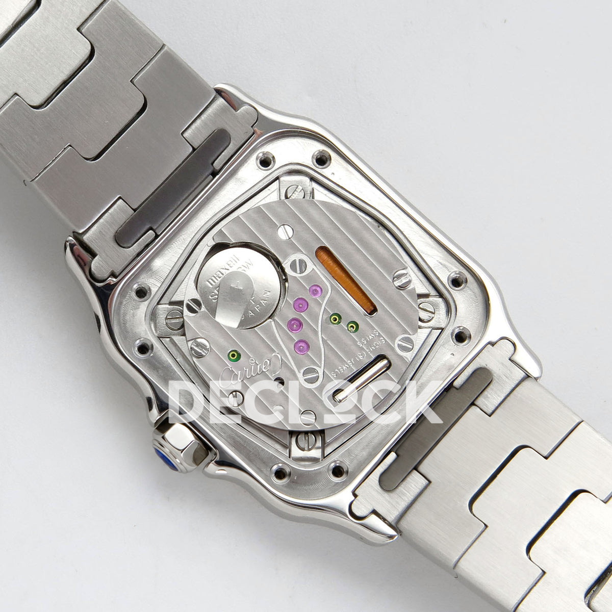 Cartier Santos Small Silver Dial, Steel/Rose Gold Bracelet, 27MM BLF replica - product view 12