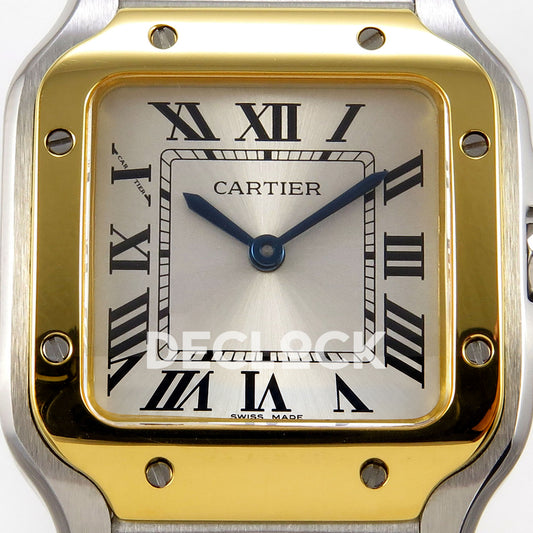 Cartier Santos Small Silver Dial, Steel/Yellow Gold Bracelet, 27MM 8848F replica - product view 02