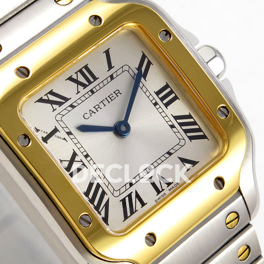 Cartier Santos Small Silver Dial, Steel/Yellow Gold Bracelet, 27MM 8848F replica - product view 04