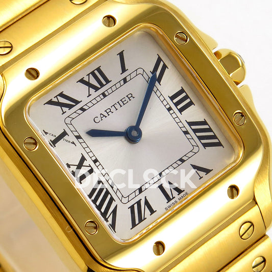 Cartier Santos Small Silver Dial, Yellow Gold Bracelet, 27MM 8848F replica - product view 04