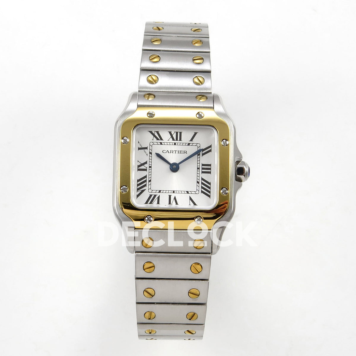 Cartier Santos Small Silver Dial, Steel/Yellow Gold Bracelet, 27MM BLF replica - product view 01