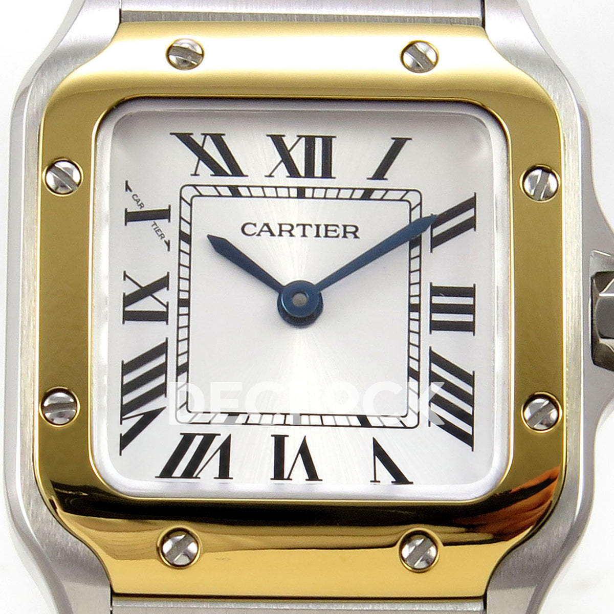Cartier Santos Small Silver Dial, Steel/Yellow Gold Bracelet, 27MM BLF replica - product view 02
