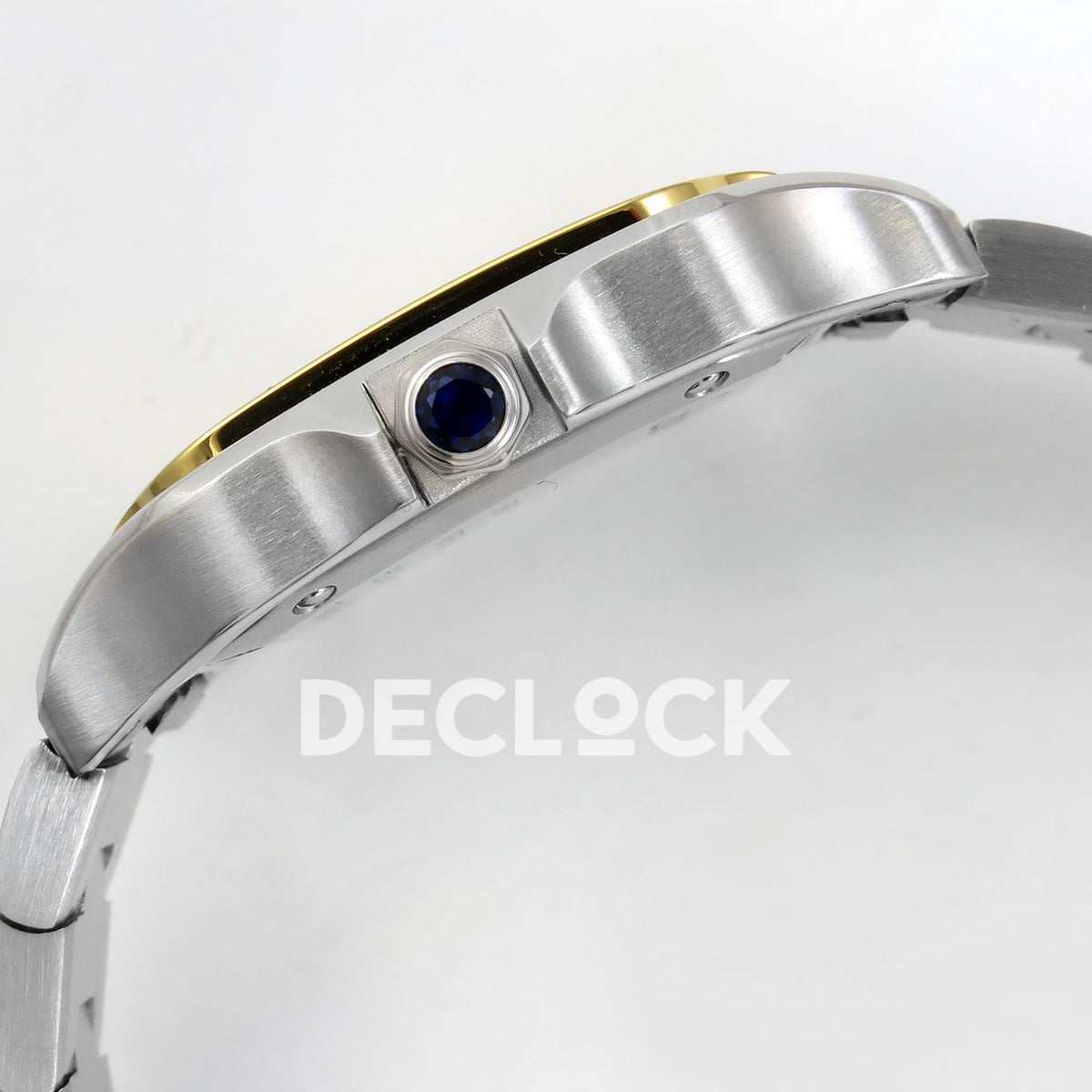 Cartier Santos Small Silver Dial, Steel/Yellow Gold Bracelet, 27MM BLF replica - product view 10