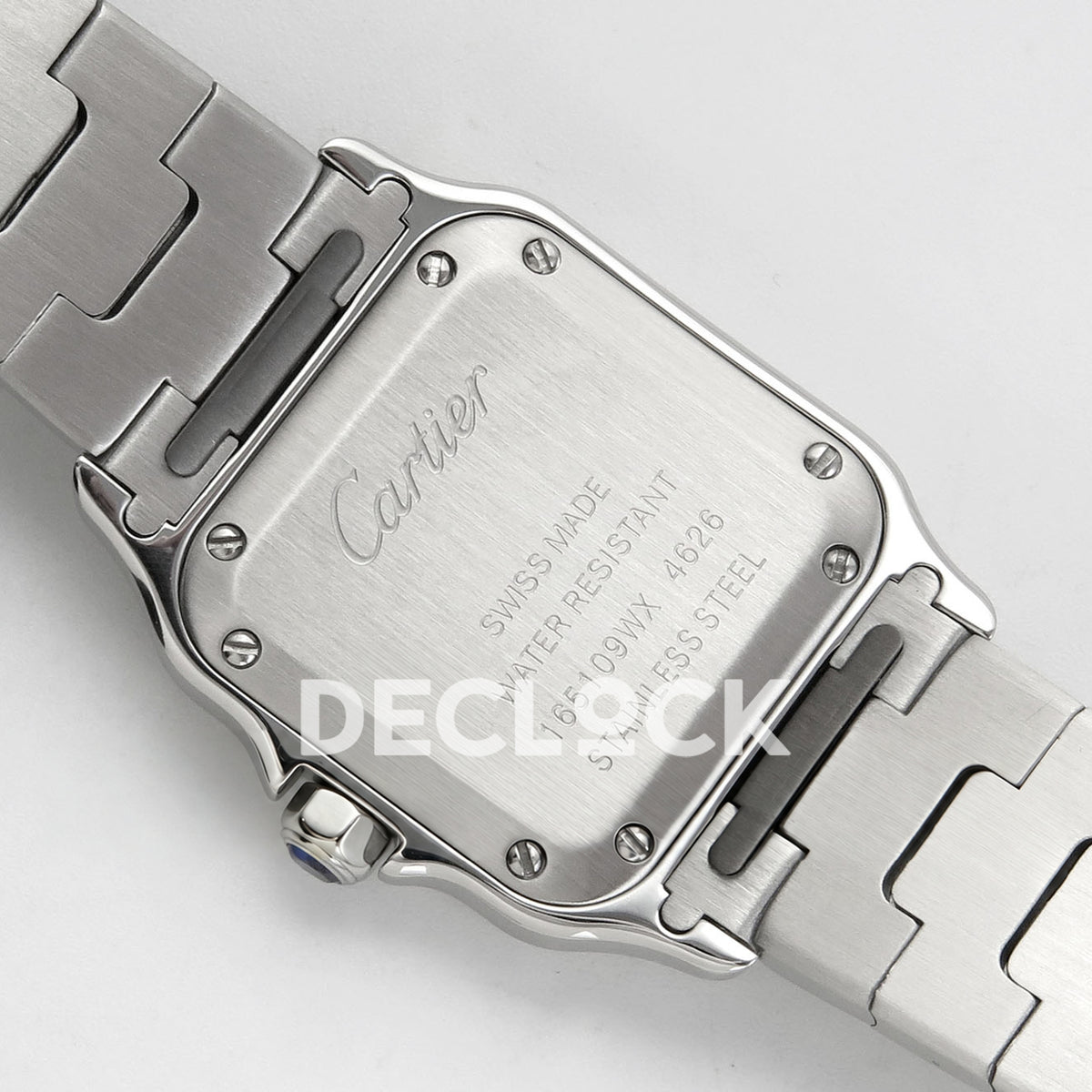 Cartier Santos Small Silver Dial, Steel/Yellow Gold Bracelet, 27MM BLF replica - product view 11