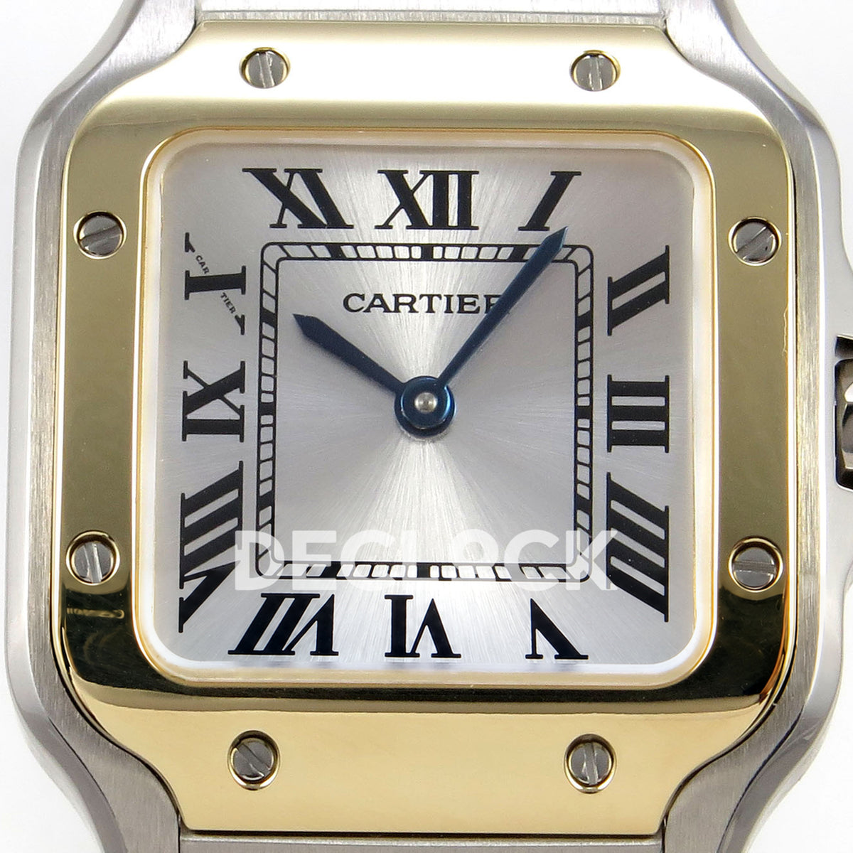 Cartier Santos Small Silver Dial, Steel/Yellow Gold Bracelet, 27MM DRF replica - product view 02