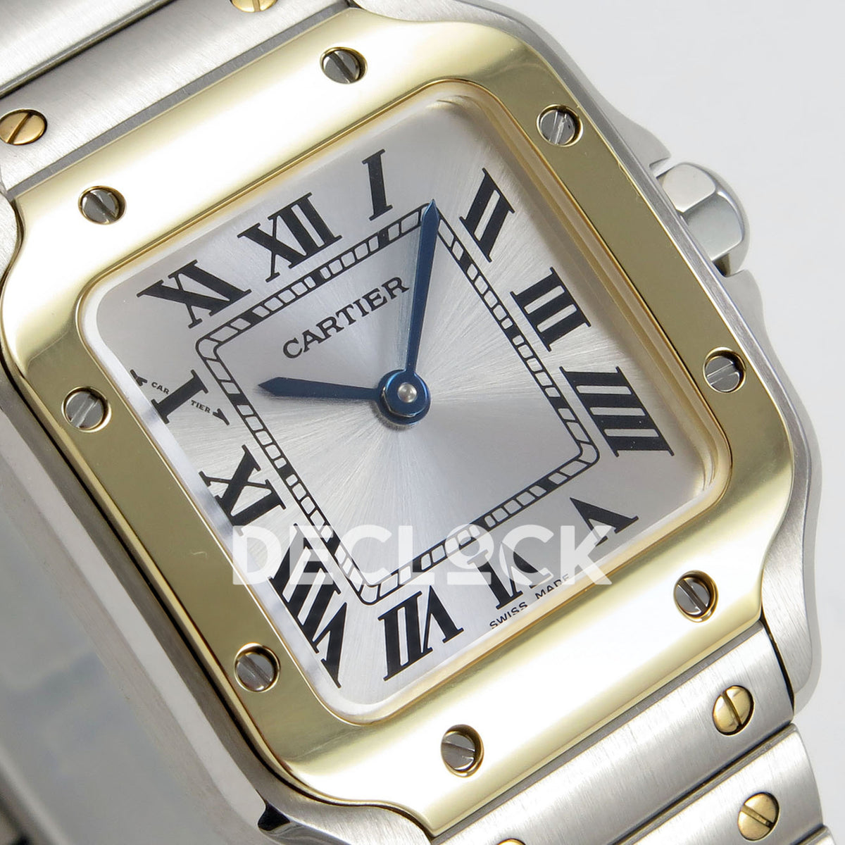 Cartier Santos Small Silver Dial, Steel/Yellow Gold Bracelet, 27MM DRF replica - product view 04