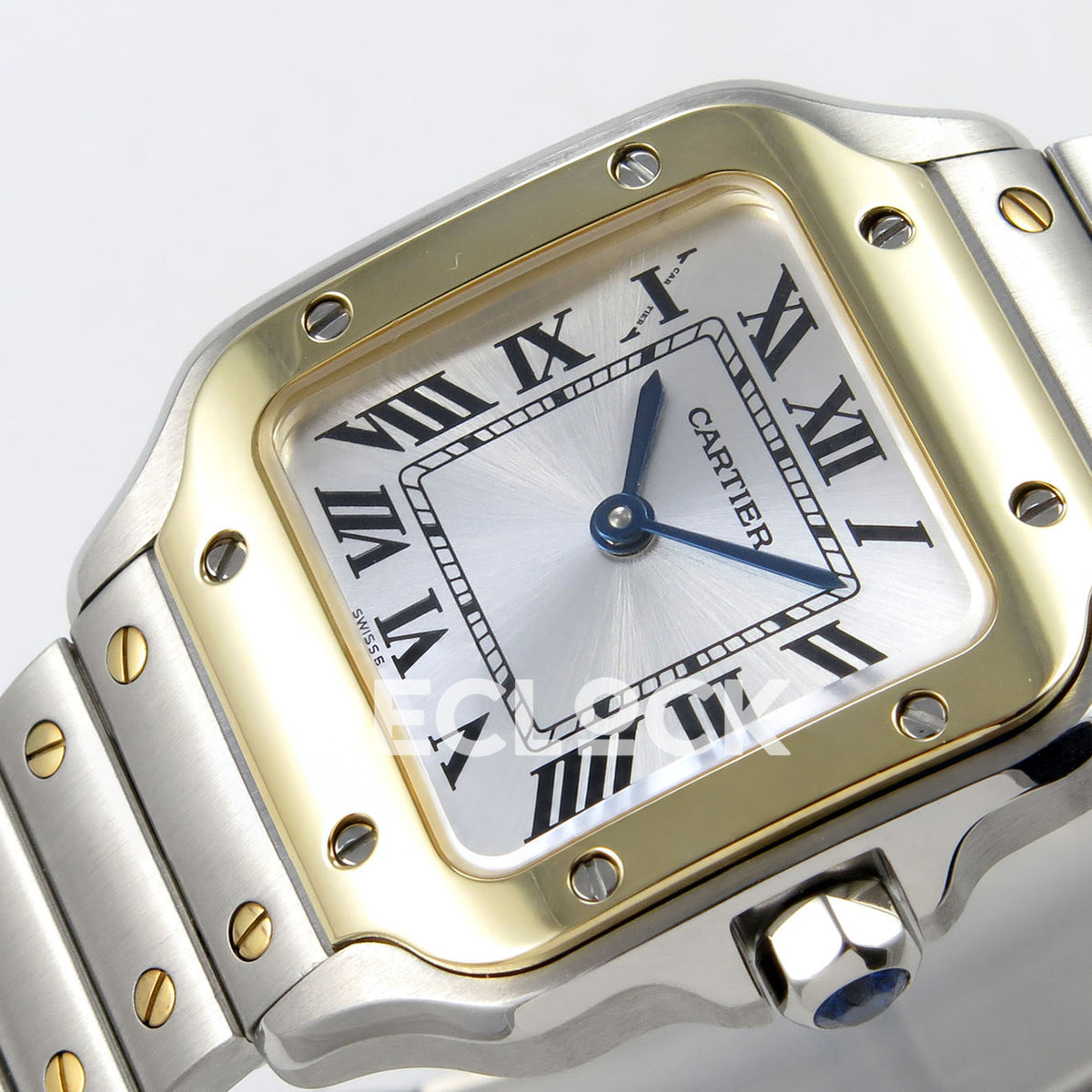 Cartier Santos Small Silver Dial, Steel/Yellow Gold Bracelet, 27MM DRF replica - product view 05