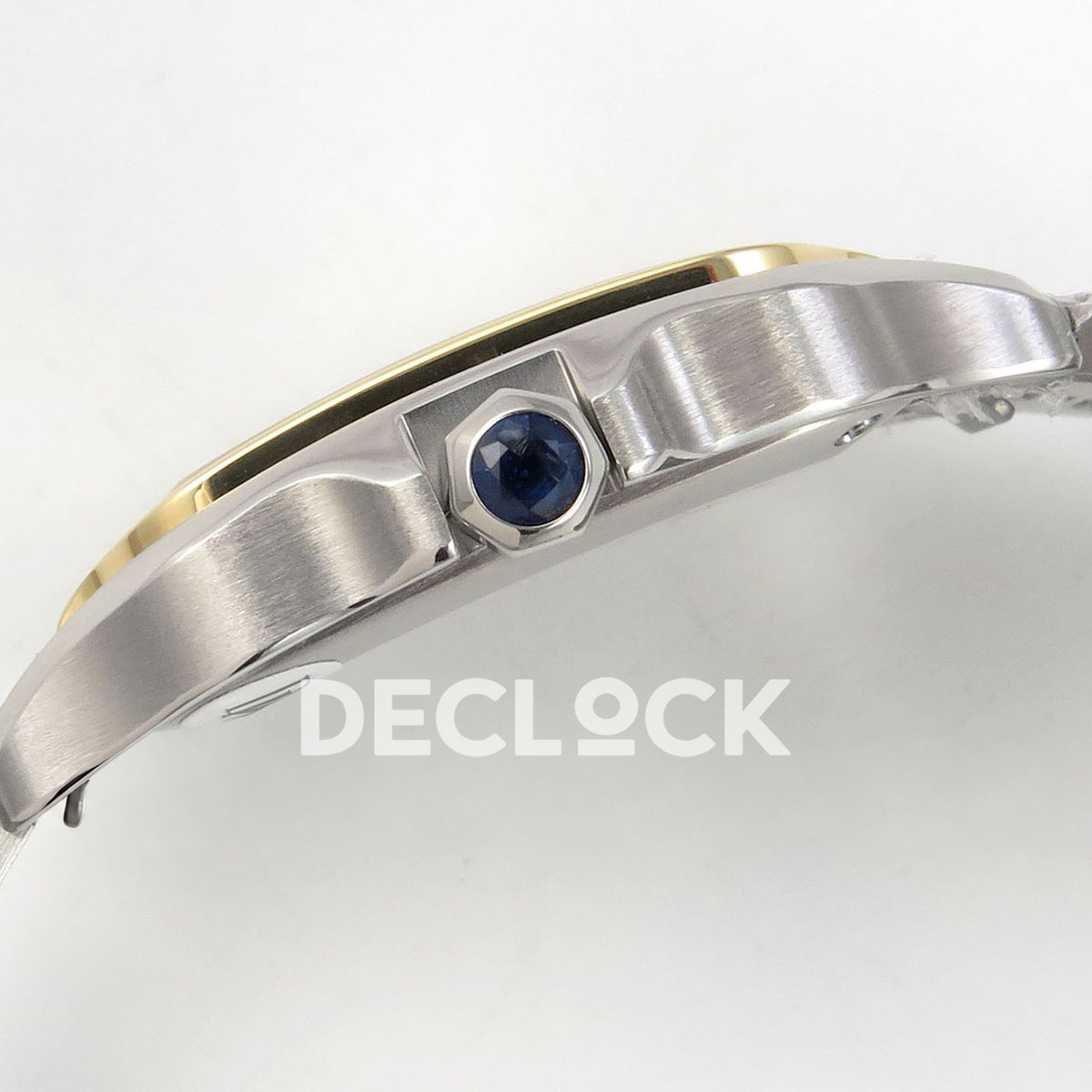 Cartier Santos Small Silver Dial, Steel/Yellow Gold Bracelet, 27MM DRF replica - product view 10