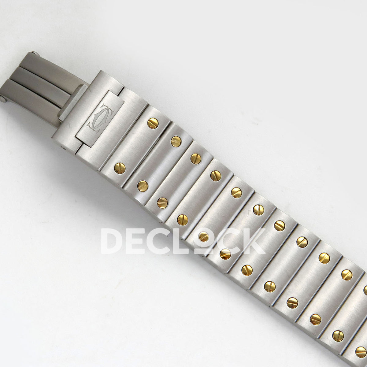 Cartier Santos Small Silver Dial, Steel/Yellow Gold Bracelet, 27MM DRF replica - product view 12