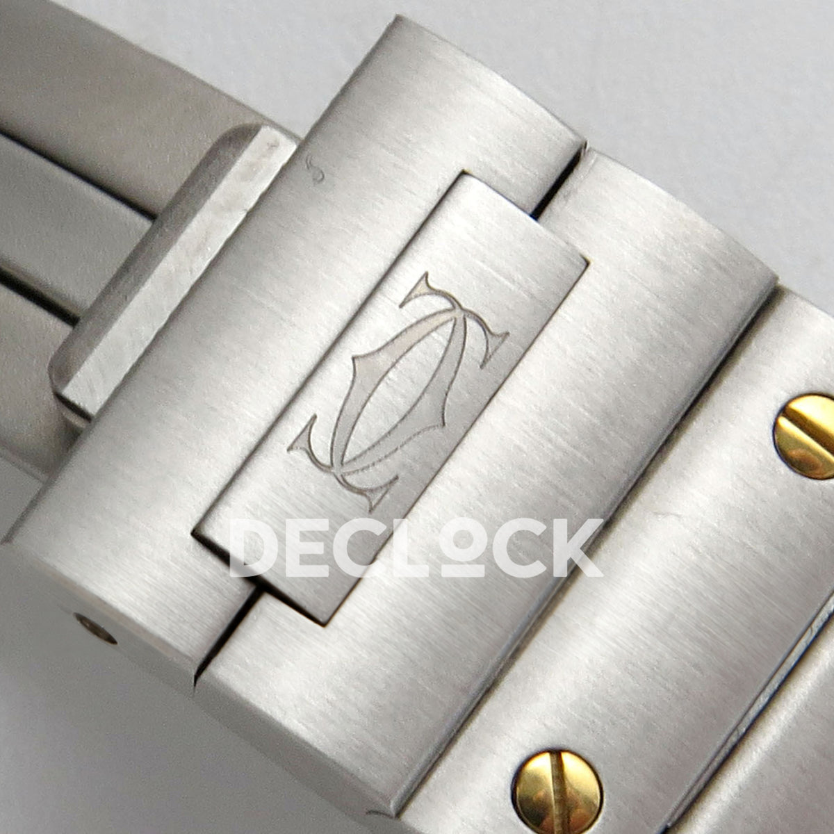 Cartier Santos Small Silver Dial, Steel/Yellow Gold Bracelet, 27MM DRF replica - product view 13