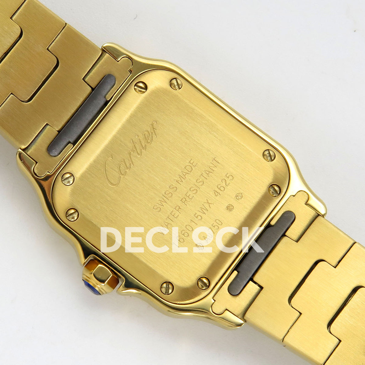 Cartier Santos Small Silver Dial, Yellow Gold Bracelet, 27MM BLF replica - product view 10