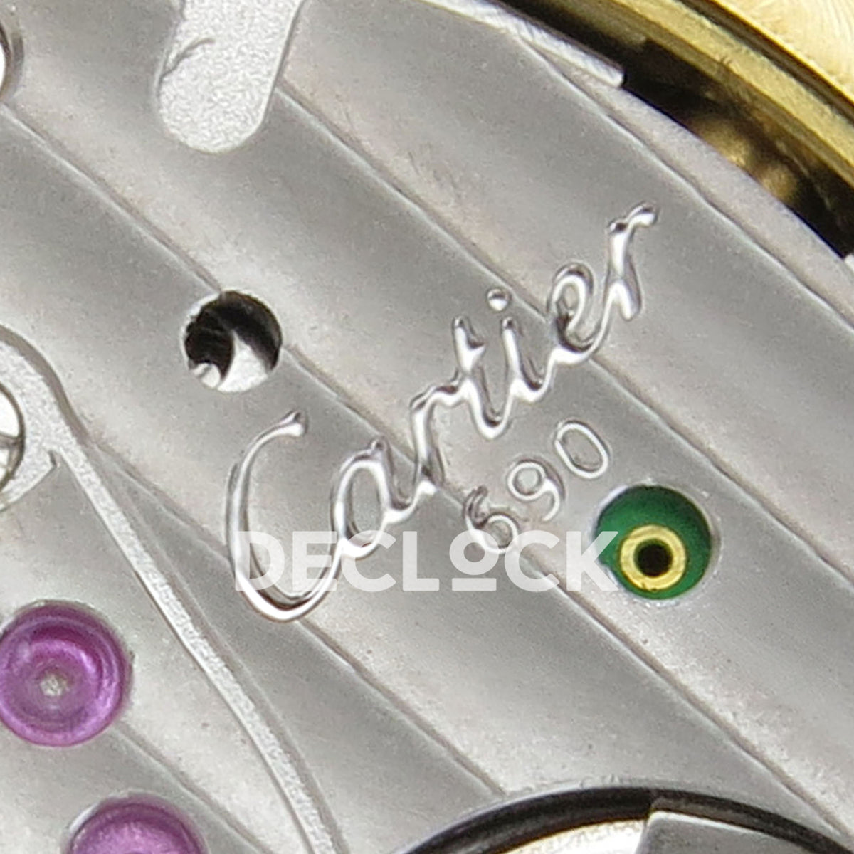 Cartier Santos Small Silver Dial, Yellow Gold Bracelet, 27MM BLF replica - product view 13
