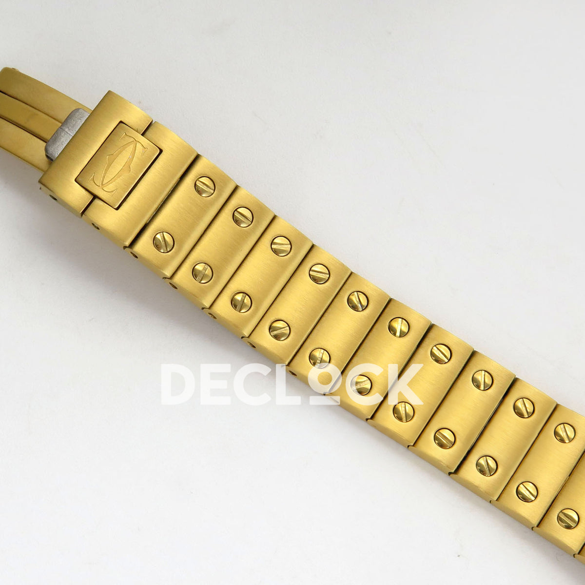 Cartier Santos Small Silver Dial, Yellow Gold Bracelet, 27MM BLF replica - product view 17