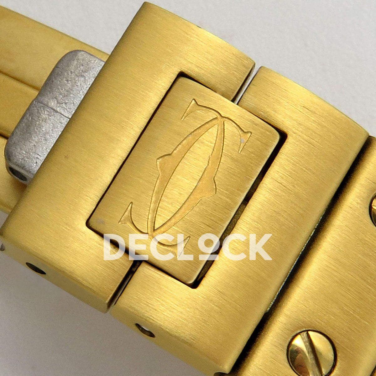 Cartier Santos Small Silver Dial, Yellow Gold Bracelet, 27MM BLF replica - product view 18