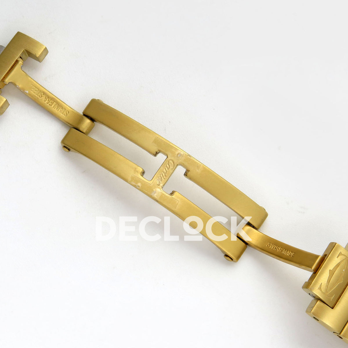 Cartier Santos Small Silver Dial, Yellow Gold Bracelet, 27MM BLF replica - product view 21