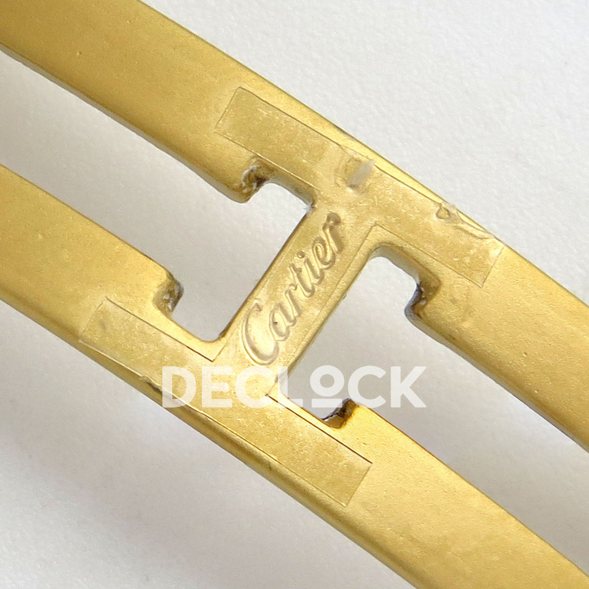 Cartier Santos Small Silver Dial, Yellow Gold Bracelet, 27MM BLF replica - product view 22