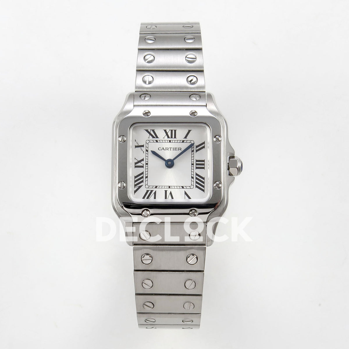 Cartier Santos Small Silver Dial, Steel Bracelet, 27MM BLF replica - product view 01