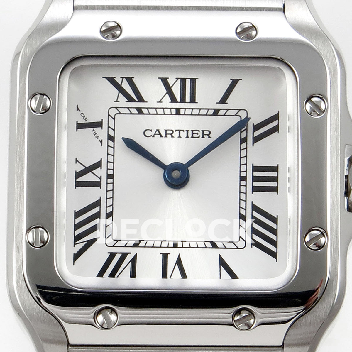 Cartier Santos Small Silver Dial, Steel Bracelet, 27MM BLF replica - product view 02
