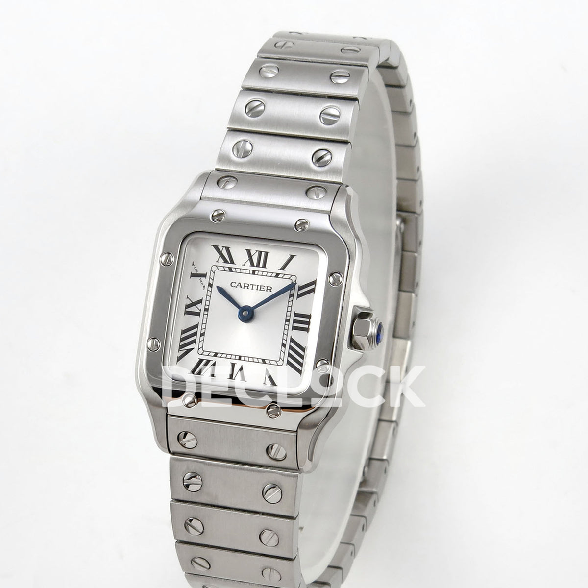 Cartier Santos Small Silver Dial, Steel Bracelet, 27MM BLF replica - product view 03