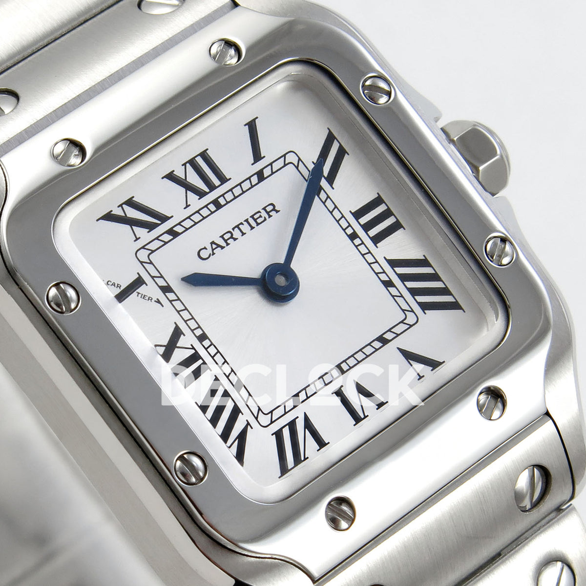 Cartier Santos Small Silver Dial, Steel Bracelet, 27MM BLF replica - product view 04