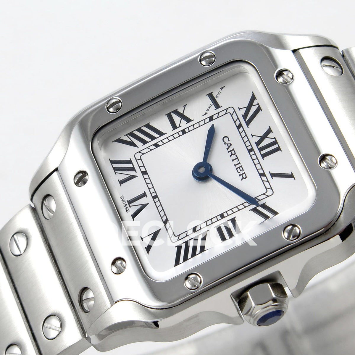 Cartier Santos Small Silver Dial, Steel Bracelet, 27MM BLF replica - product view 05