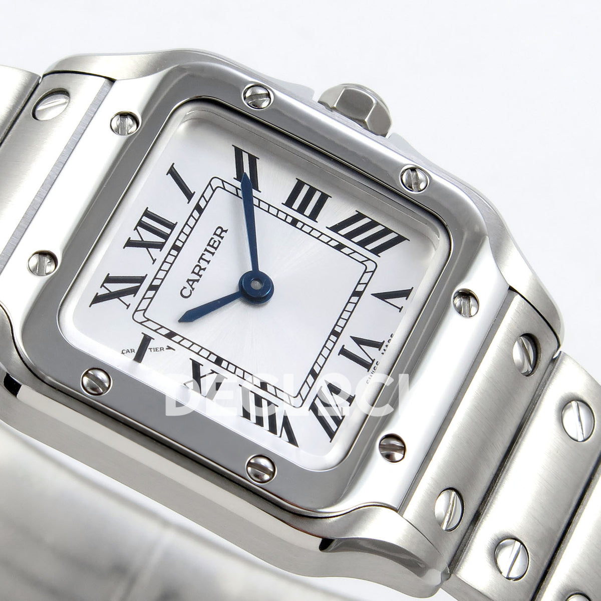 Cartier Santos Small Silver Dial, Steel Bracelet, 27MM BLF replica - product view 06