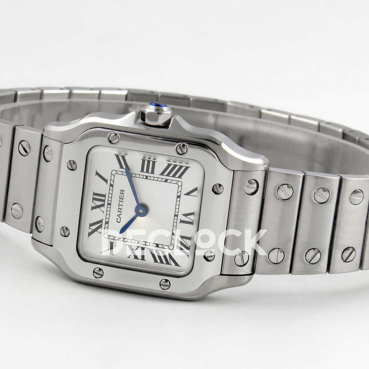 Cartier Santos Small Silver Dial, Steel Bracelet, 27MM BLF replica - product view 08