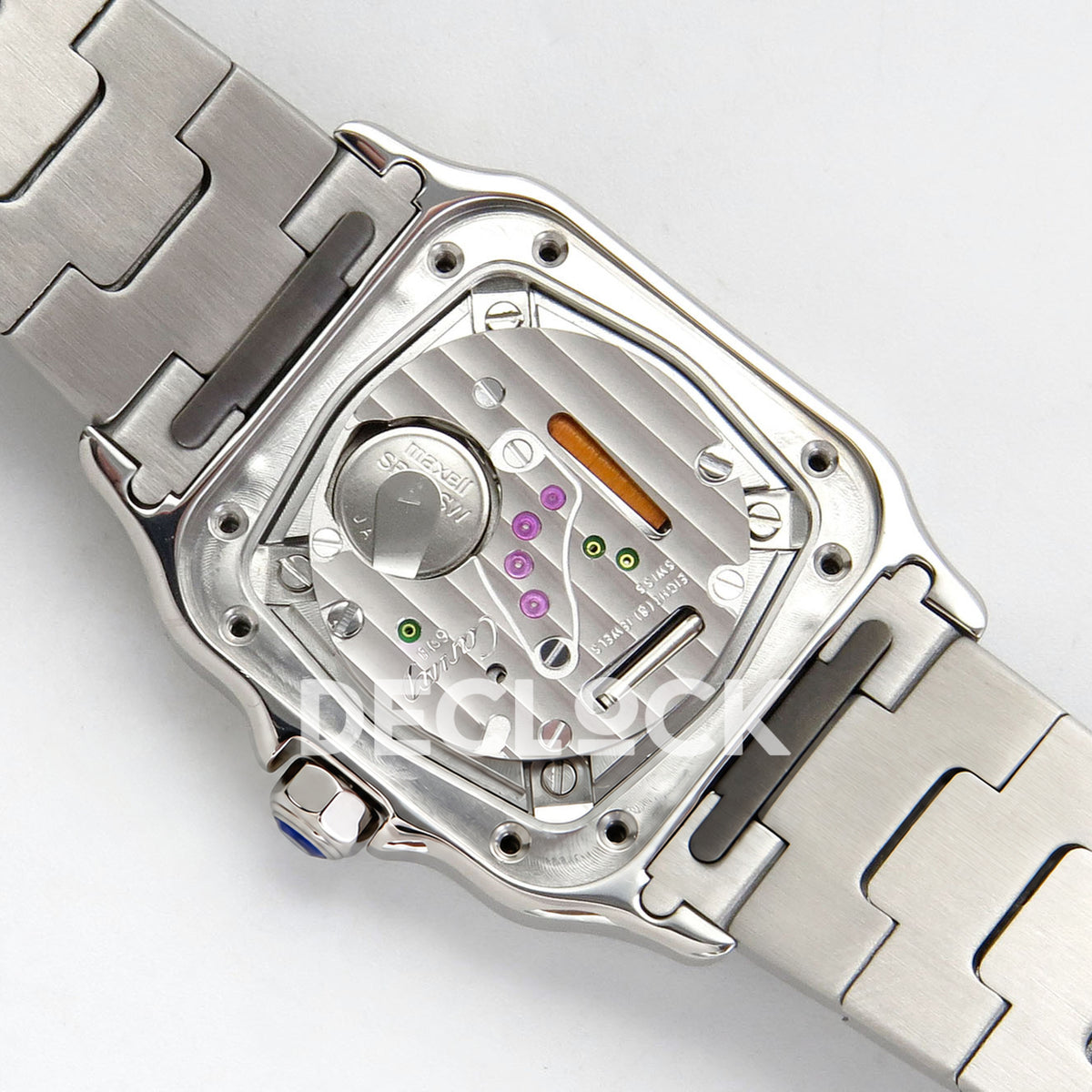 Cartier Santos Small Silver Dial, Steel Bracelet, 27MM BLF replica - product view 12