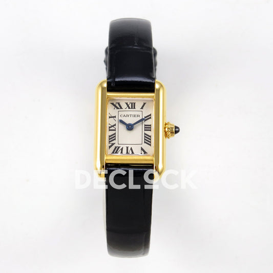 Cartier Tank Louis Mini White Dial, Black Leather, 16.5MM K11F replica - product view 01