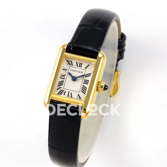 Cartier Tank Louis Mini White Dial, Black Leather, 16.5MM K11F replica - product view 03