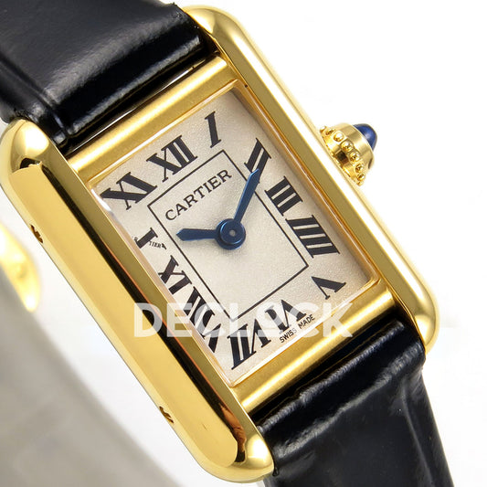 Cartier Tank Louis Mini White Dial, Black Leather, 16.5MM K11F replica - product view 04
