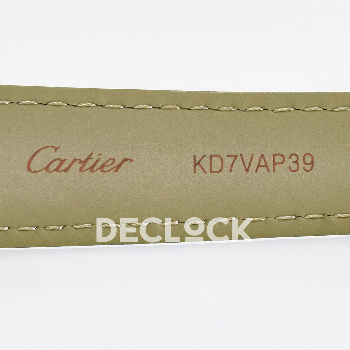 Cartier Tank Must Large 33.7x25.5mm Steel White Dial White Leather Asian AAA+ Replica – strap inscription
