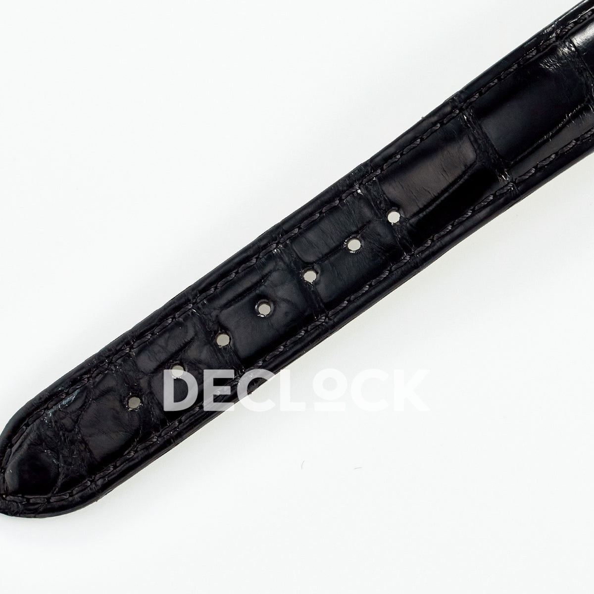 Cartier Tank Must Small 29x22mm Steel Black Dial Black Leather Asian AAA+ Replica – strap detail